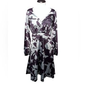 Y2K Mix it knee length dress vintage size 6 whimsigoth witchy purple gray fall